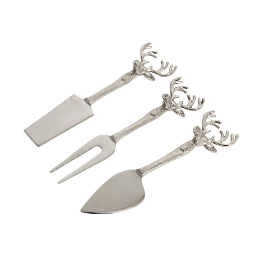 Culinary Concepts Set of 3 Stag Head Cheese Knives