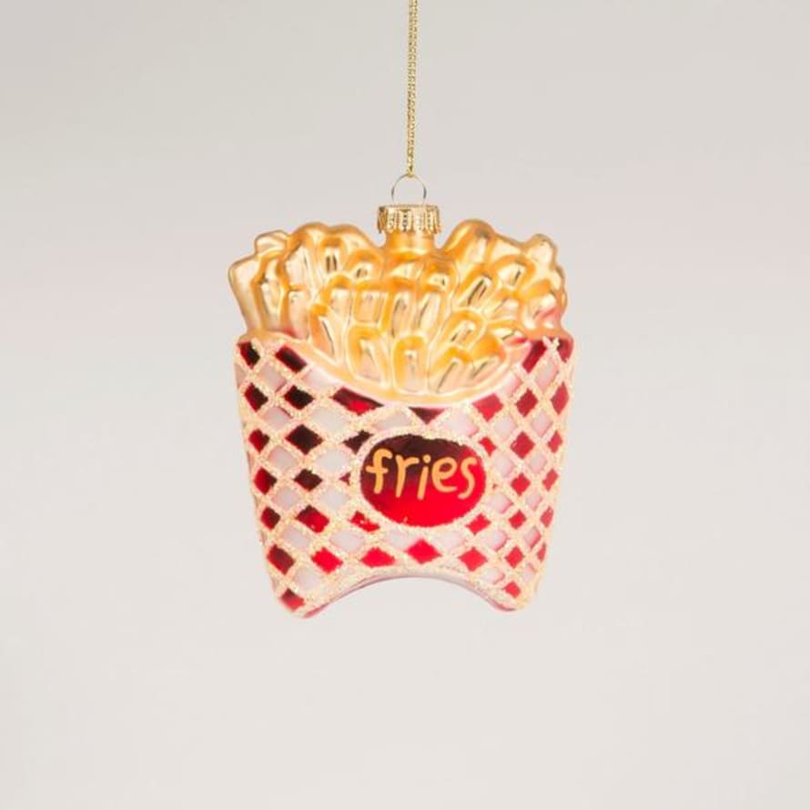 Sass & Belle  French Fries Christmas Bauble