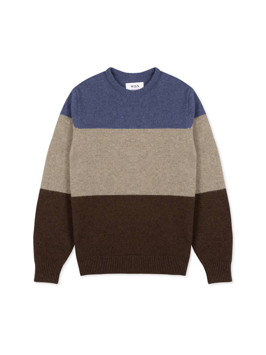 Wax London Colour Block Cotswold Knitted Jumper