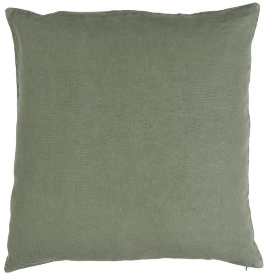Ib Laursen Dusty Chalk Green Linen Pillowcase