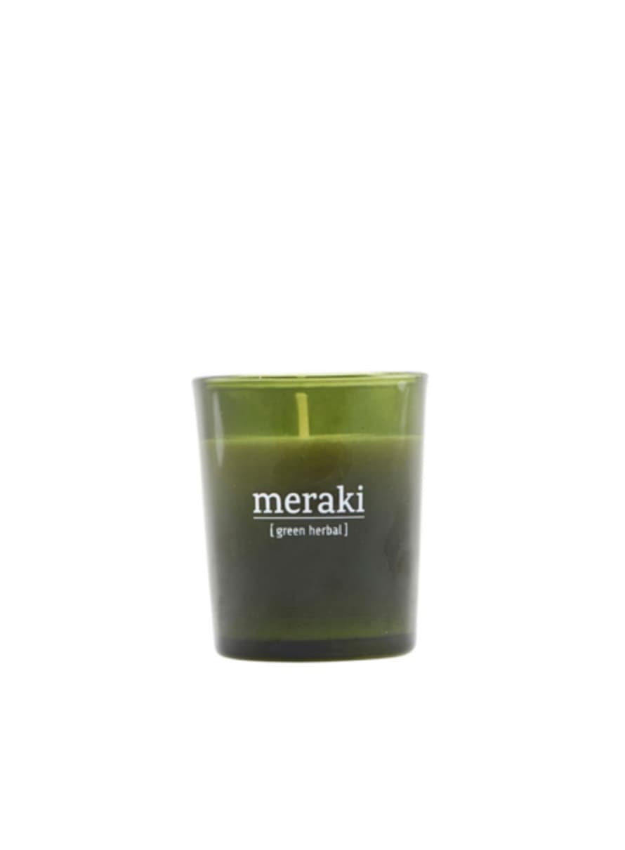 Meraki Mini Scented Candle Green Herbal
