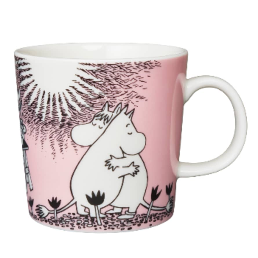 Arabia  Pink Moomin Love Mug