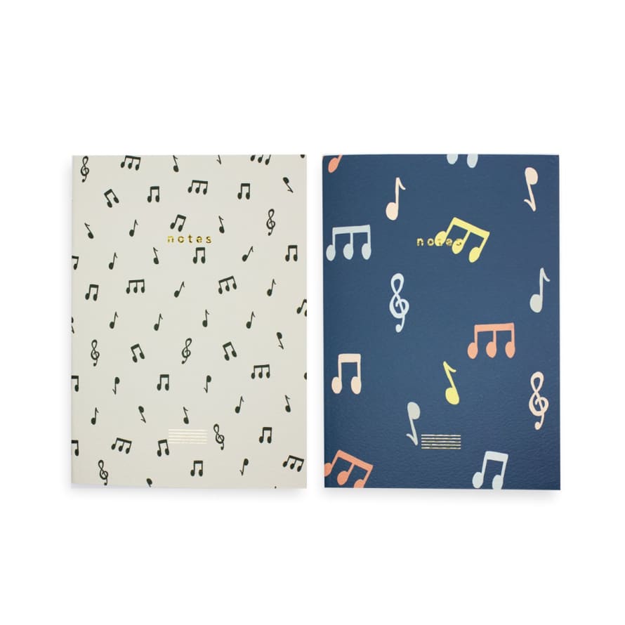 Bomull Press Notes Notebook Set of 2 - Ruled & Plain