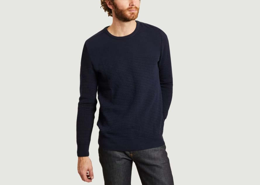 MONTLIMART Navy Blue Flaneur Sweater