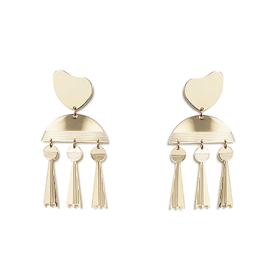 Chic Alors Gold and Silver LOVA EARRINGS