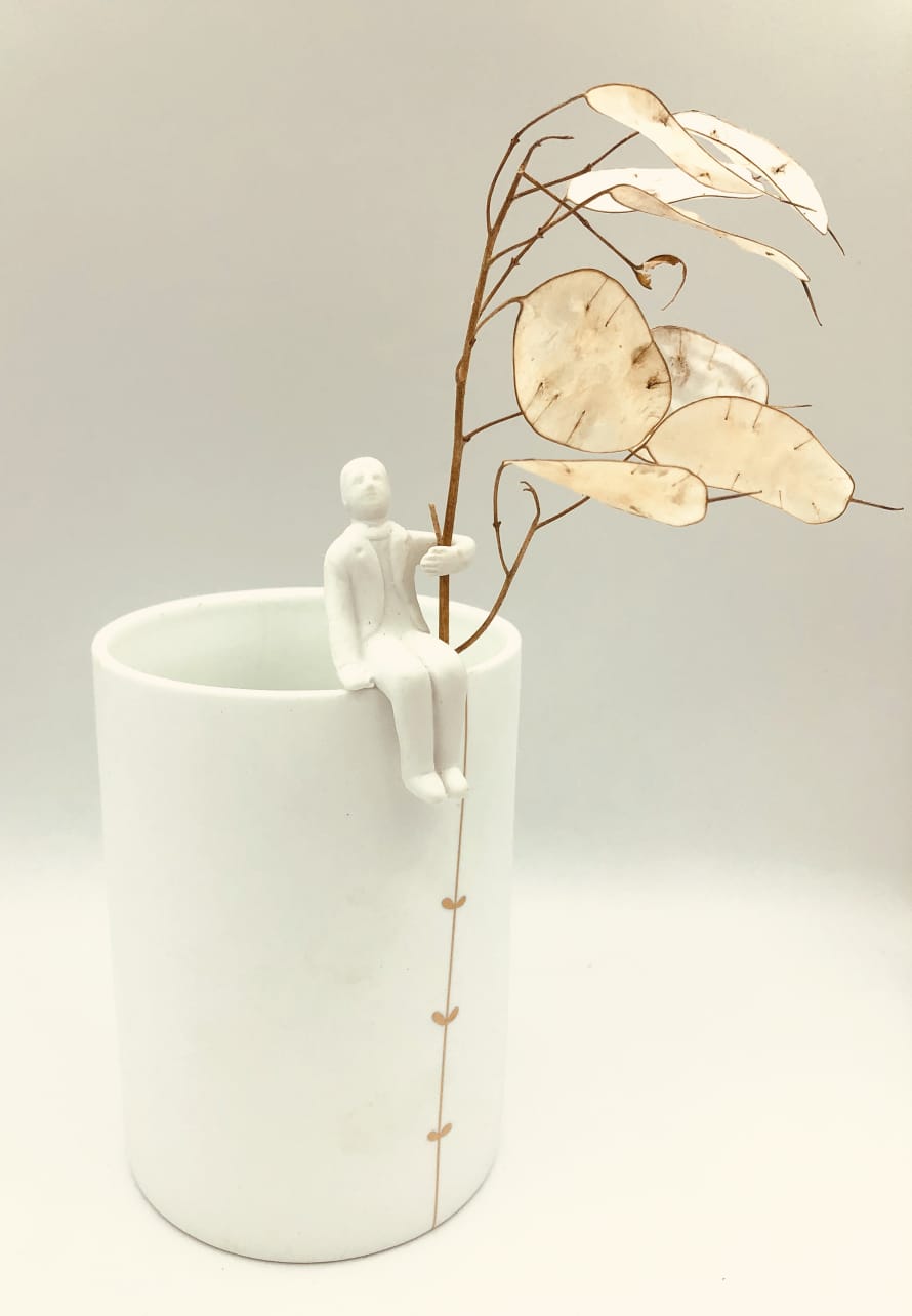Räder White Porcelain Gardner Vase