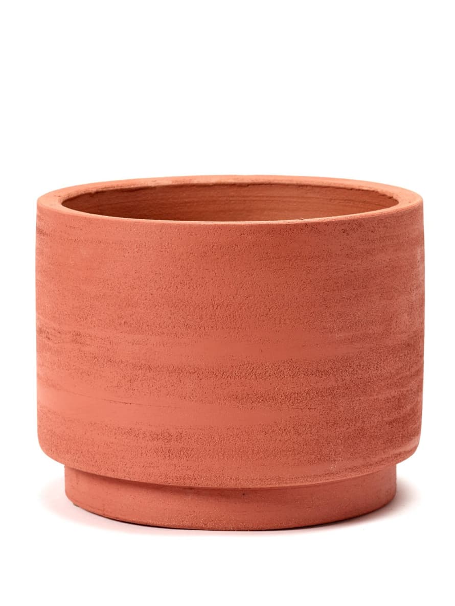 Botanical Boys Cylinder Red Pot