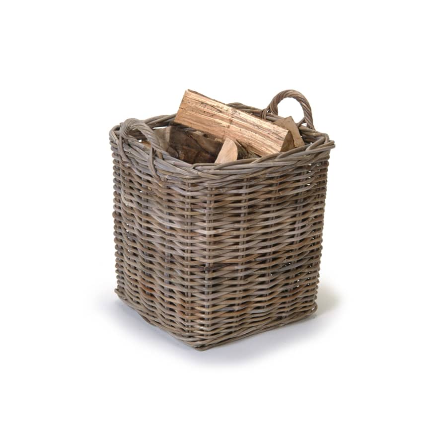 Garden Trading Square Log Basket | Small