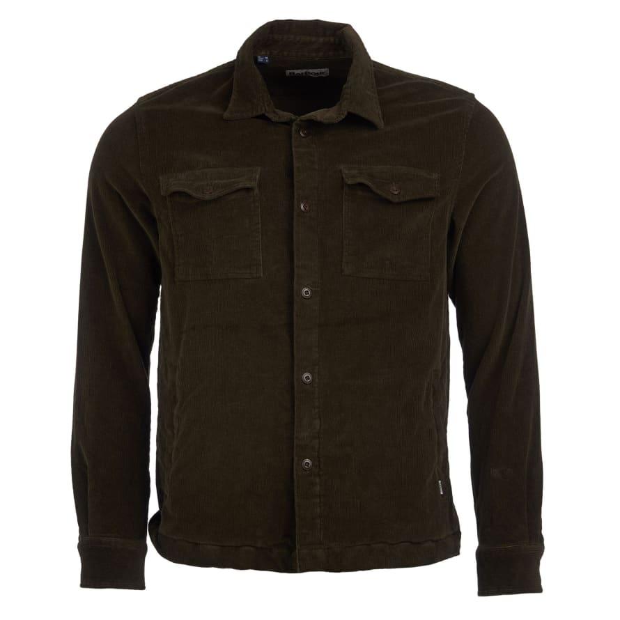 Barbour Cord Overshirt - Olive