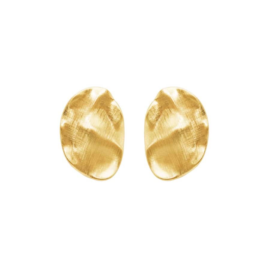 Dansk Smykkekunst Alaya Rock Earrings - Gold Plating 