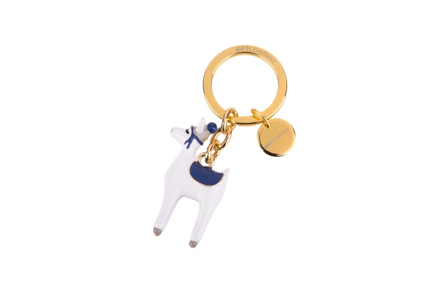 Alpaca with Hat Key ring