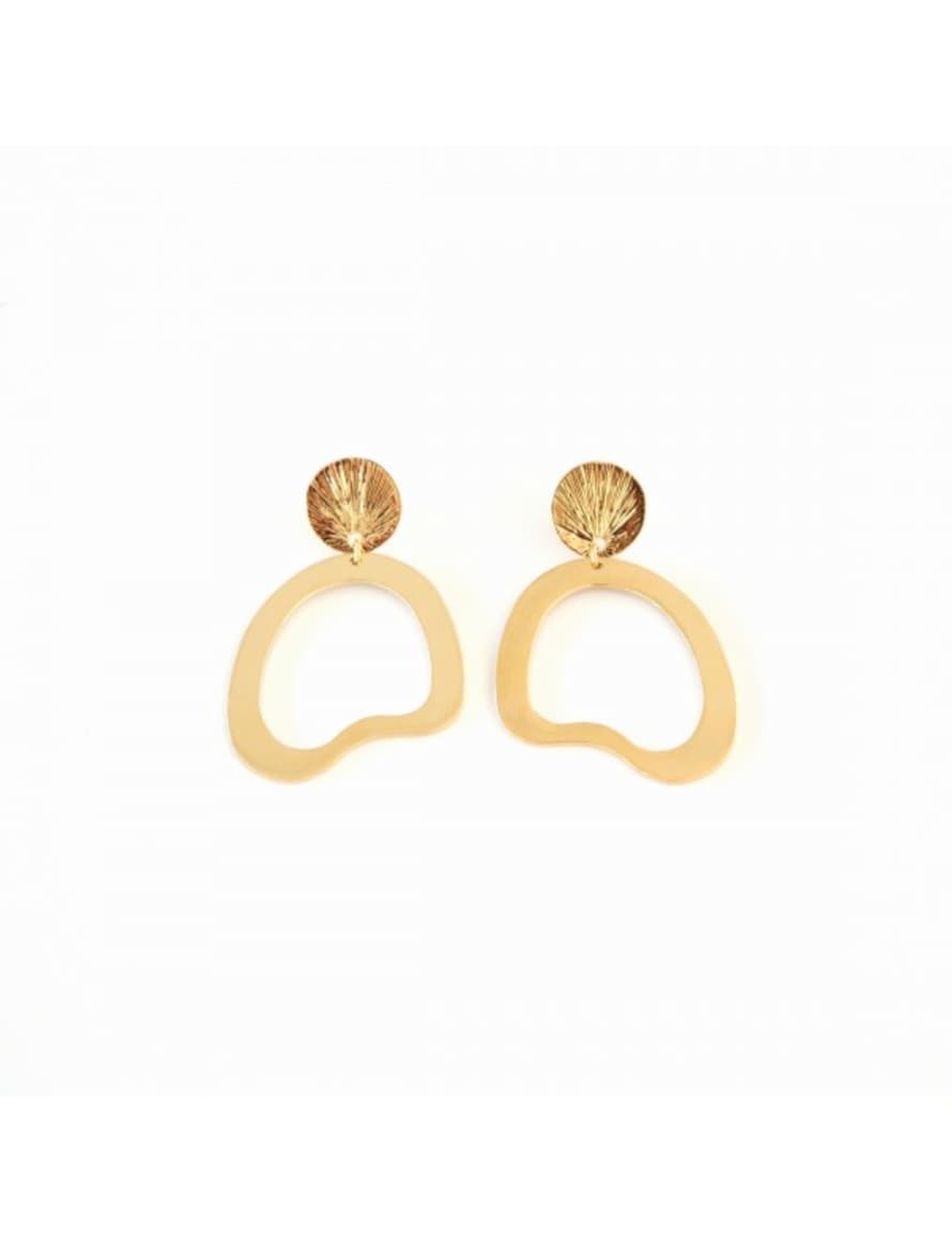 sept cinq Golden Madeleine Earrings