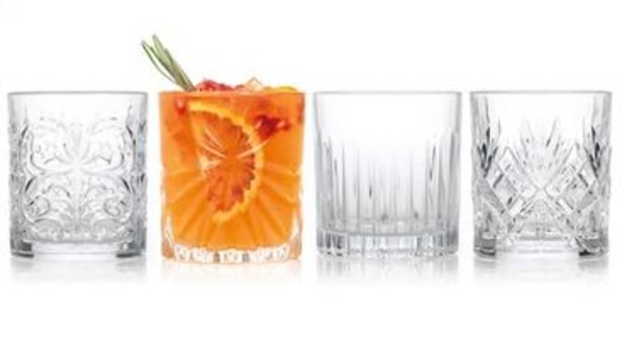 RCR Cristalleria Whiskey Tumbler / Cocktail Glass - Set of 4