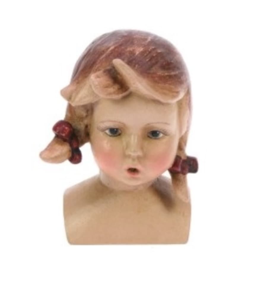 Meander  Doll Head with Pigtails