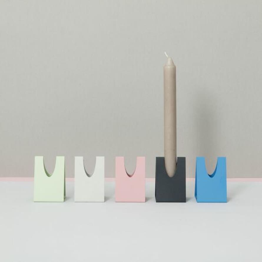 Block Design Candlestick Holder