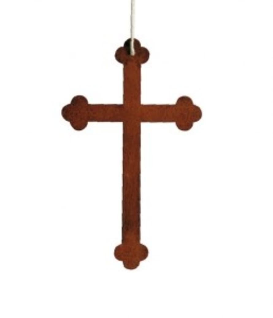 UN ESPRIT EN PLUS  Rusty Metal Cross h.17cm