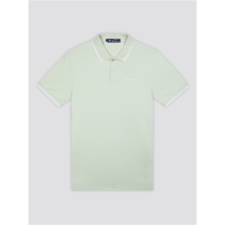 Ben Sherman Pale Green Organic Signature Polo Shirt