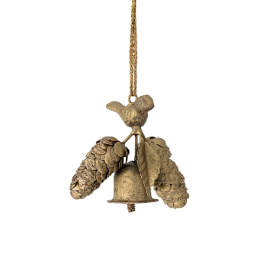 Bloomingville Brass Pinecone Ornament - sustainable