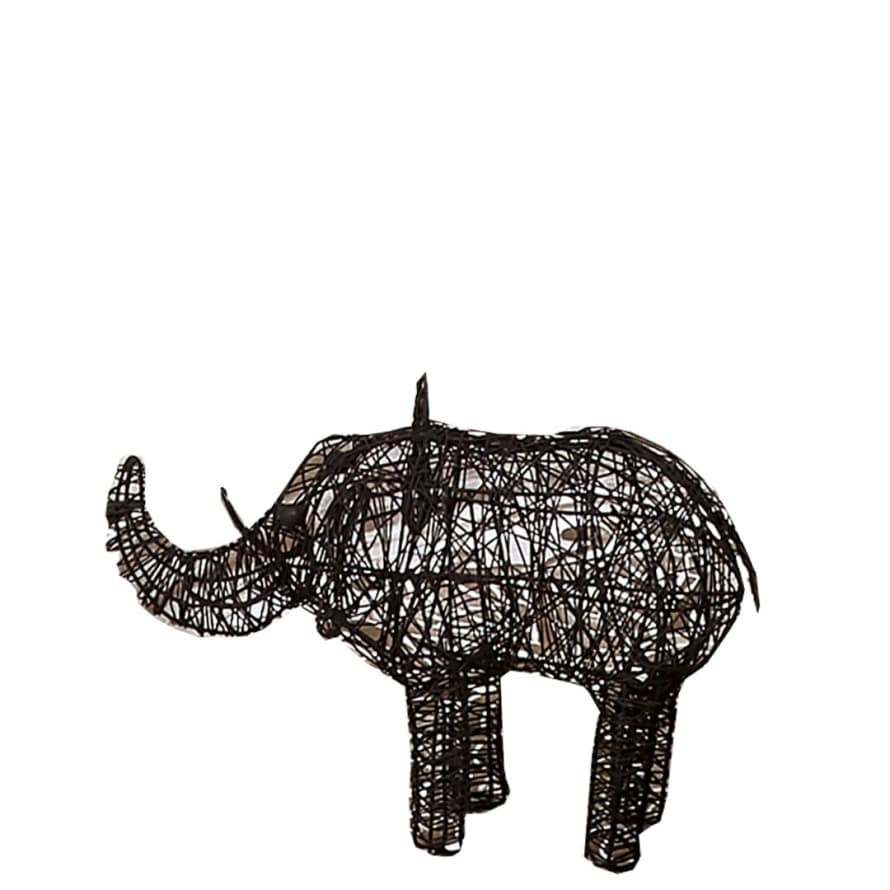 Foimpex Black Wire Elephant 