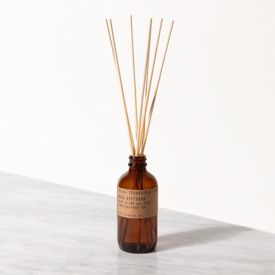 P. F. Candle co. Teakwood & Tobacco Reed Diffuser