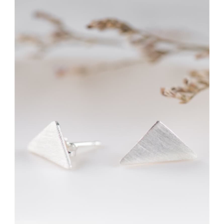 Clare Elizabeth Kilgour Recycled Silver Triangle Studs