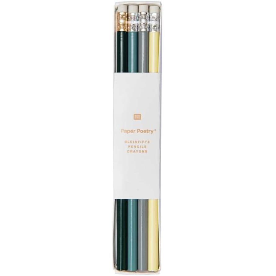 Paper Poetry Green Pencil Set