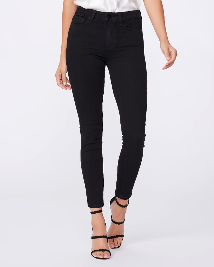 Paige  High Rise Muse Jeans in Black Shadow