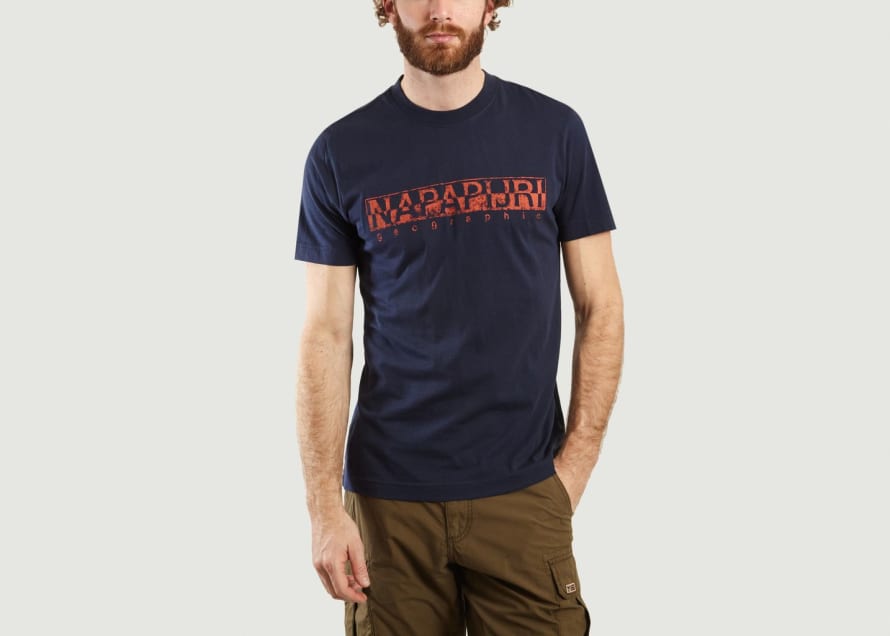 Napapijri Navy Blue Solanos T Shirt