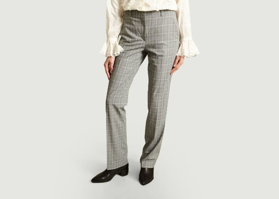 Essentiel Antwerp Grey Tapered Leg Trousers