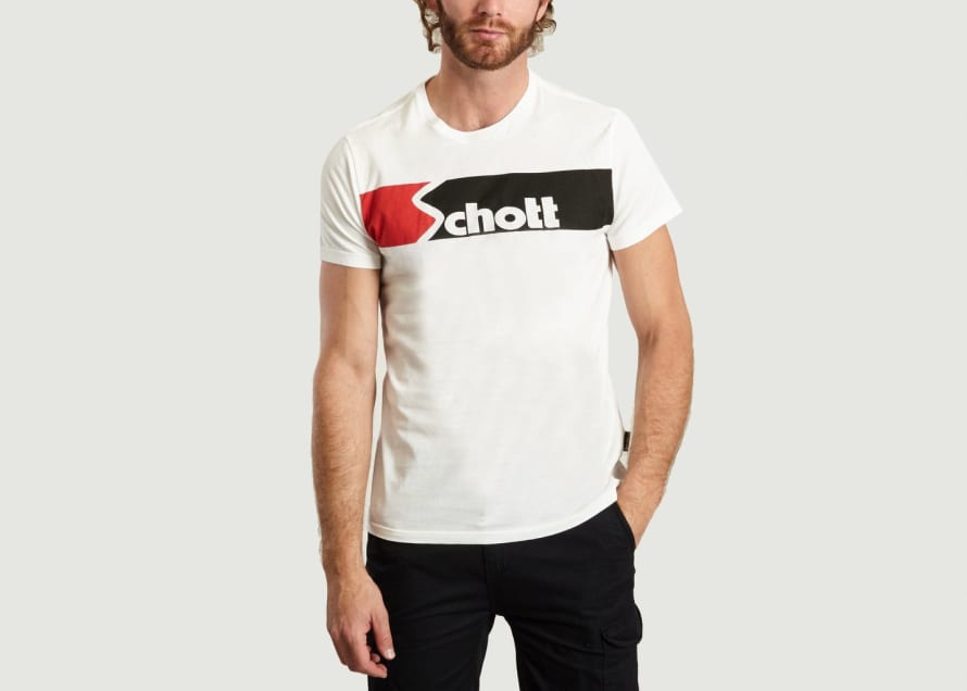 Schott NYC White Tsurban T Shirt