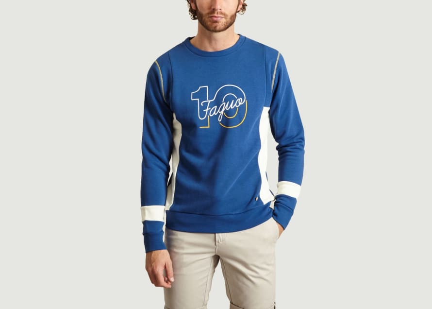 Faguo Cobalt Blue 10 Ans Cotton Sweatshirt