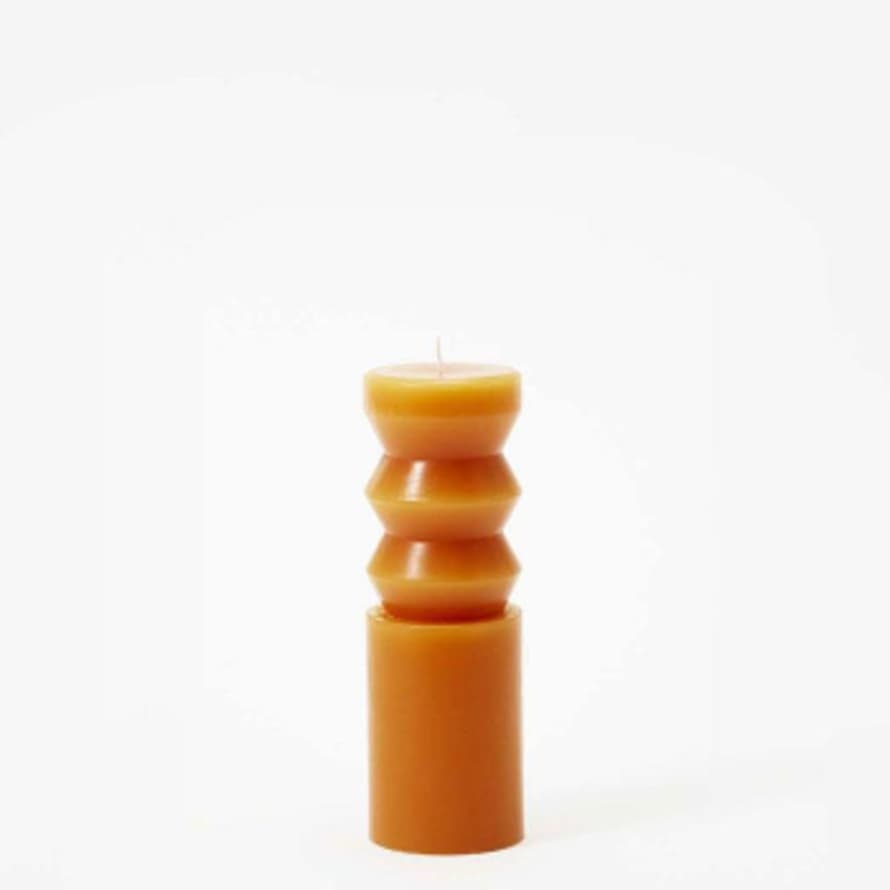 Areaware Medium Totem Candle Terracotta