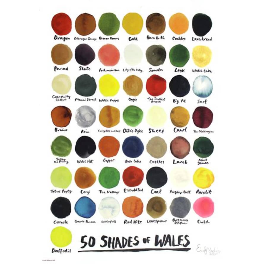 Emily Mackenzie 50 Shades Of Wales Print