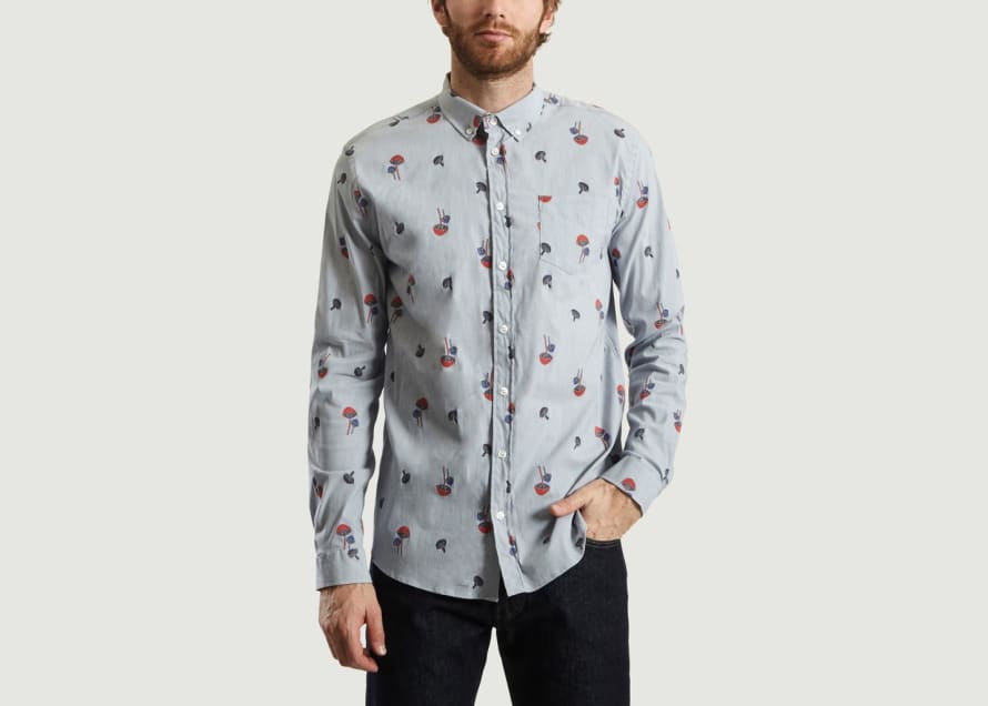 Libertine-Libertine Blue Hunter Printed Shirt