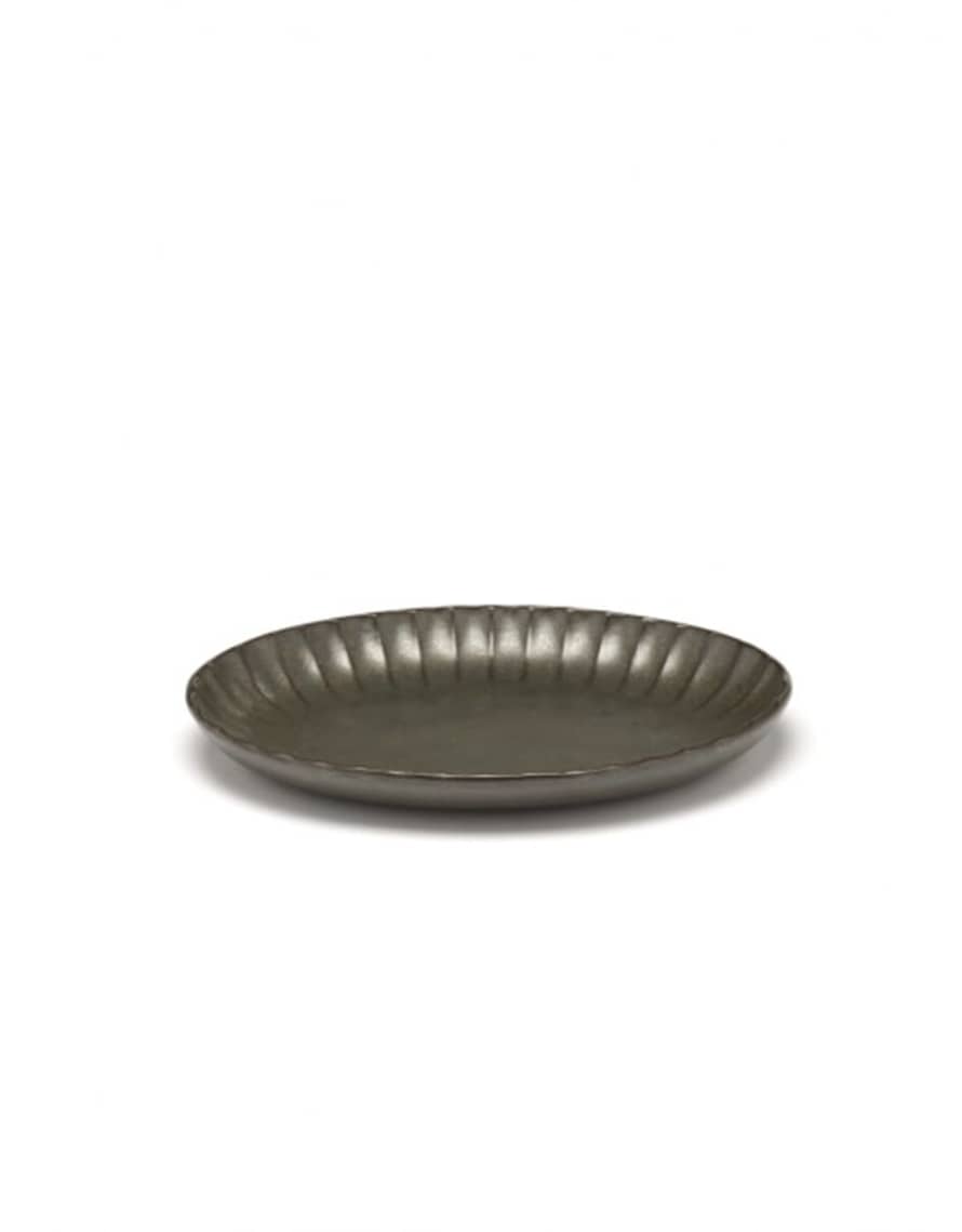Inku - Oval Serving Bowl (22cm) Green - 2 Pieces