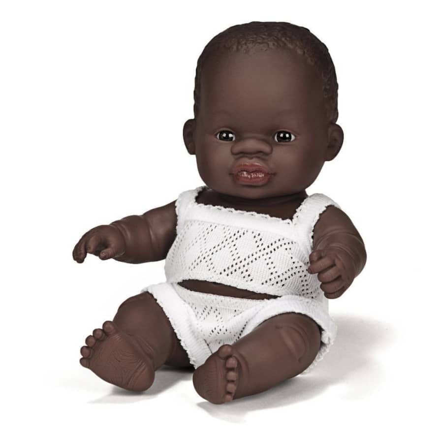 Miniland Baby Doll African Girl 21 cm