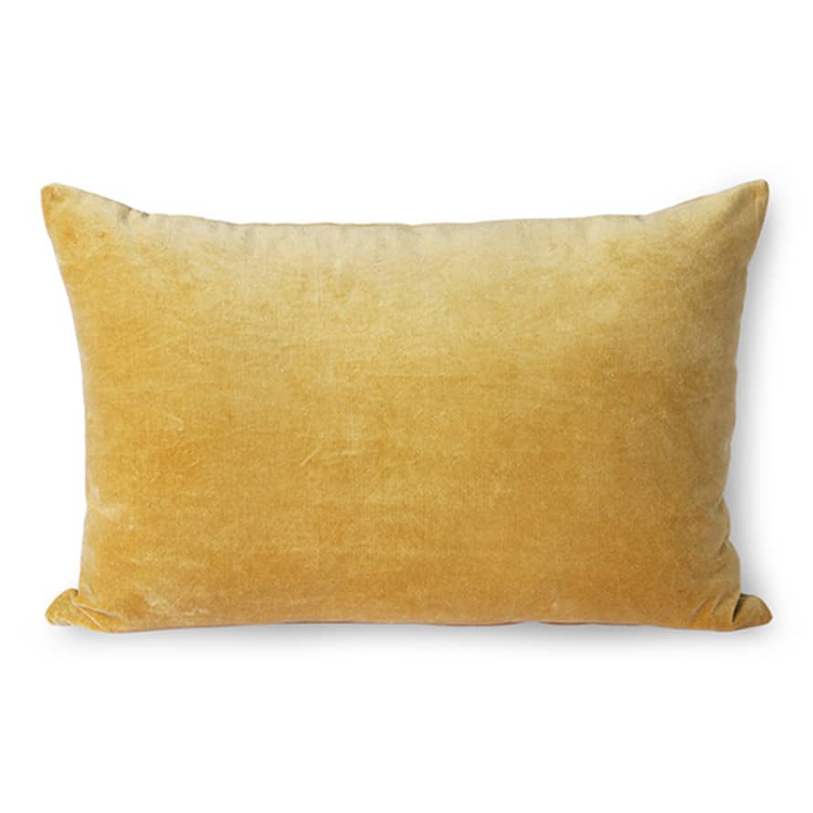 HK Living Velvet Cushion Gold (40x60)