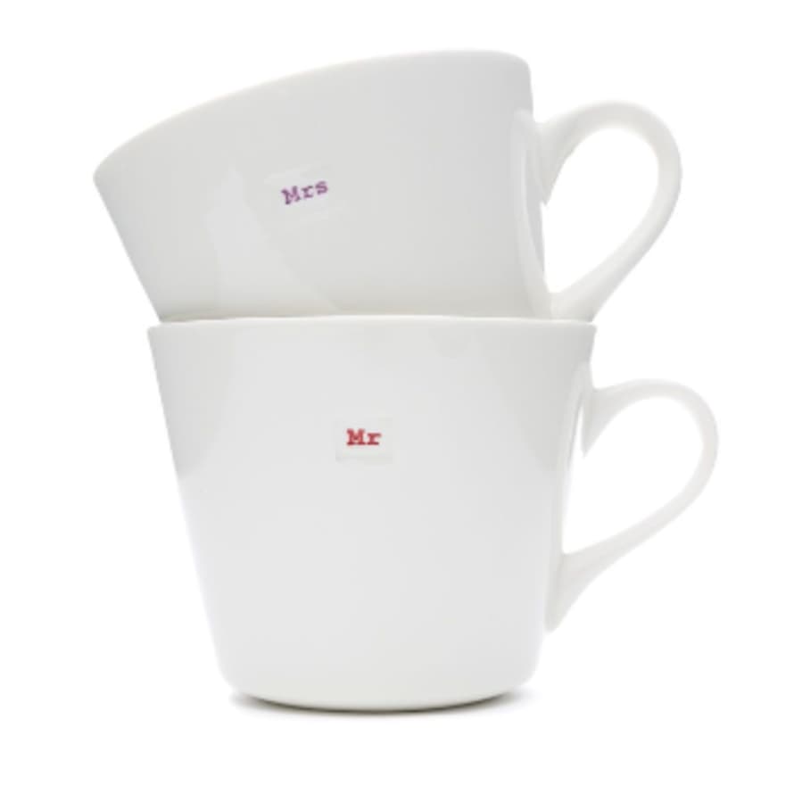 Make International Keith Brymer Jones Mug Pair - Mr & Mrs