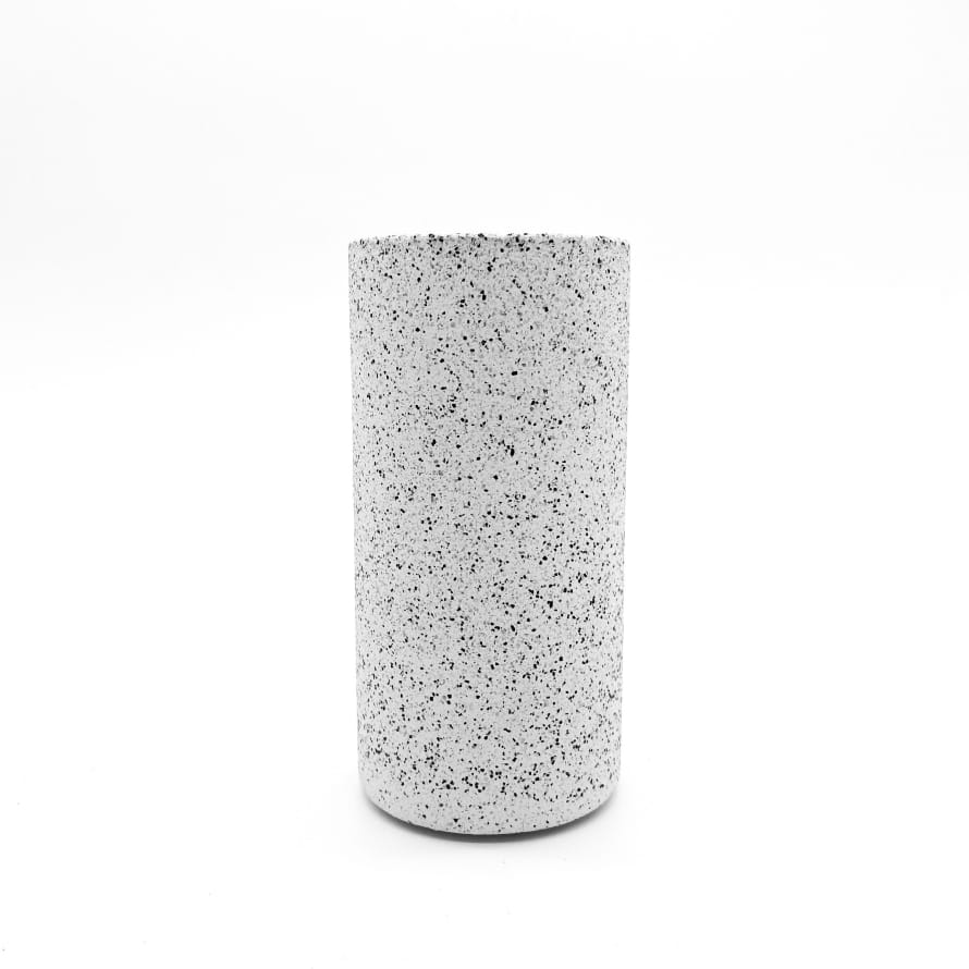 Manzo design White Granite Vase