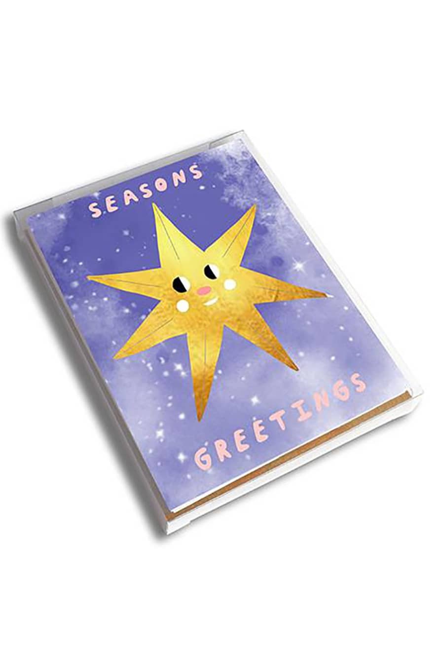 1973 North Star Seasons Greetings Box Of 8 Cards