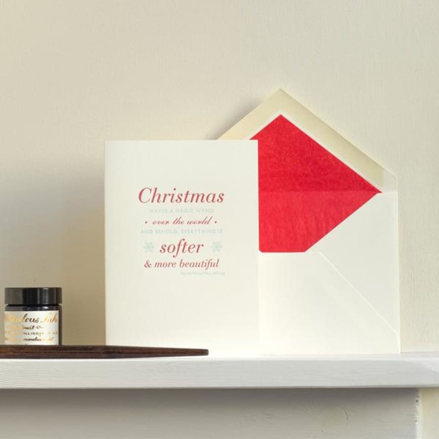 Meticulous Ink Softer and More Beautiful Letterpress Christmas Card 
