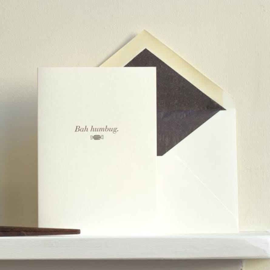 Meticulous Ink Bah Humbug Letterpress Christmas Card - Box Set