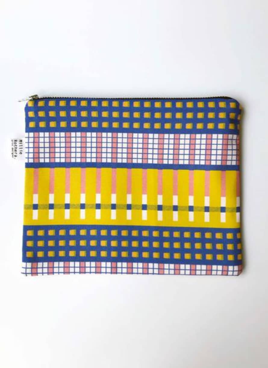 Millie Rothera Flat Pouch In Unite Print
