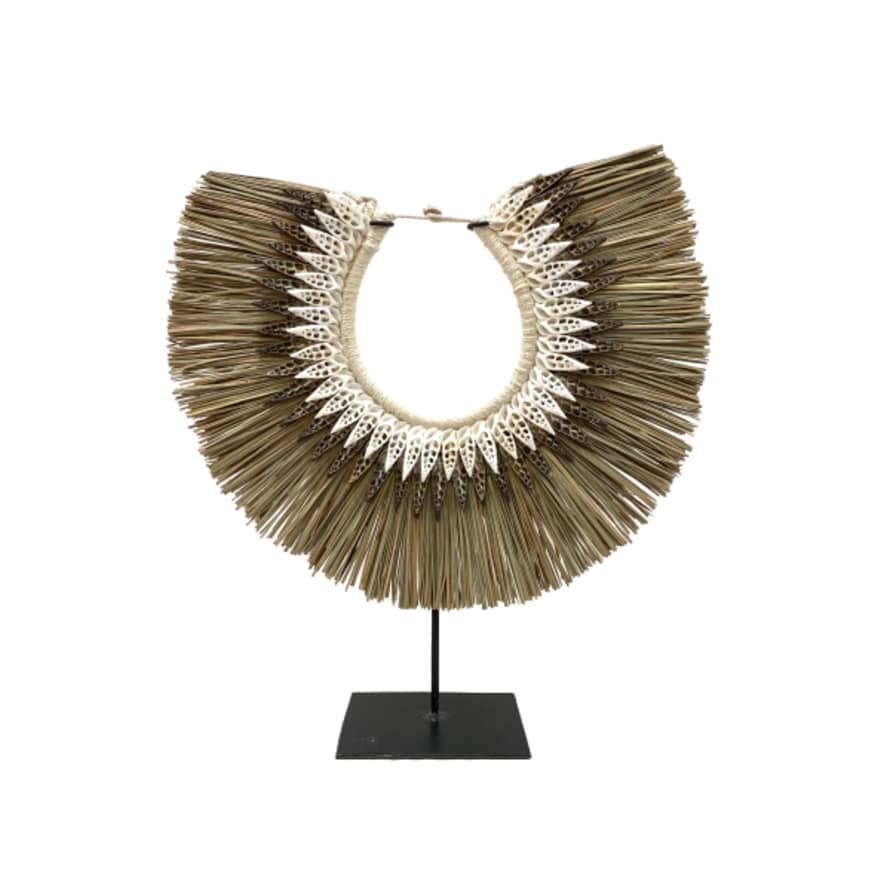 Maison Nomade Alang and Shells Necklace on stand