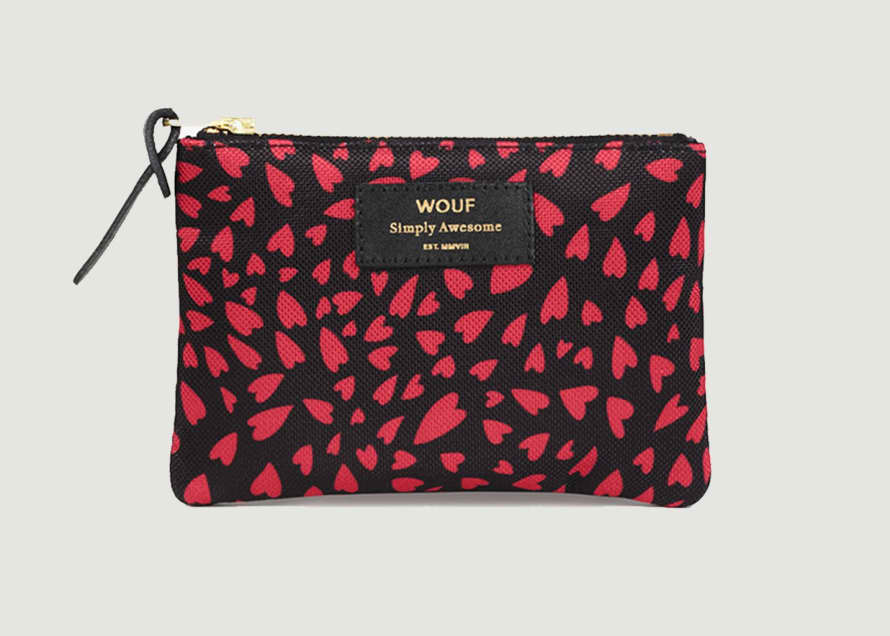 Wouf Small Hearts Pouch