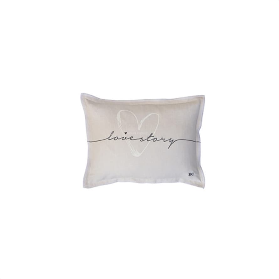 Scottie & Russell Natural Love Story Cushion Homeware