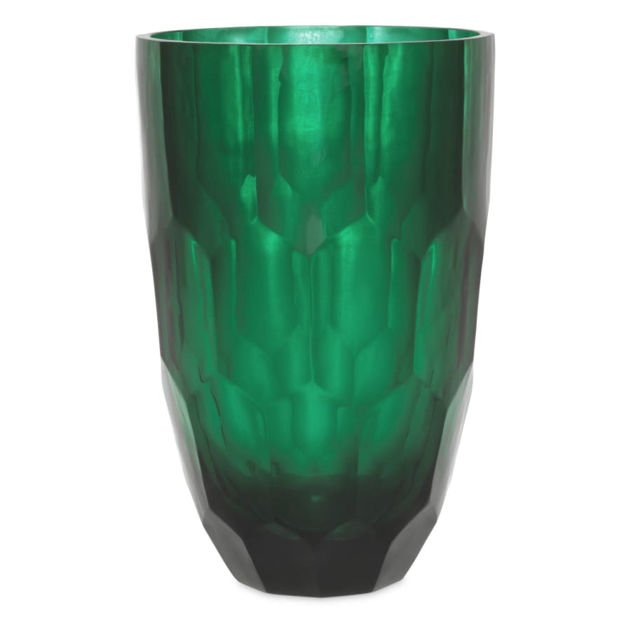 Eichholtz Handcrafted Vase Mughal L emerald green