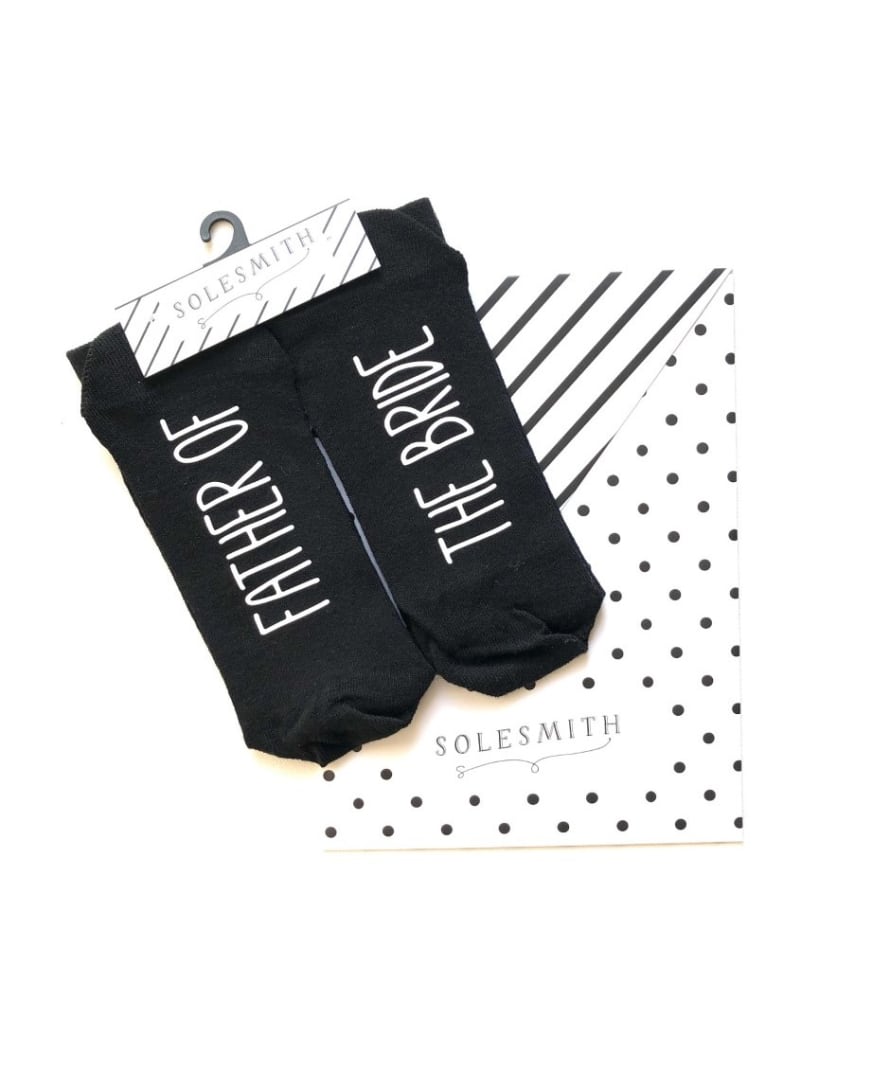 Solesmith Black Father Of The Bride Socks 
