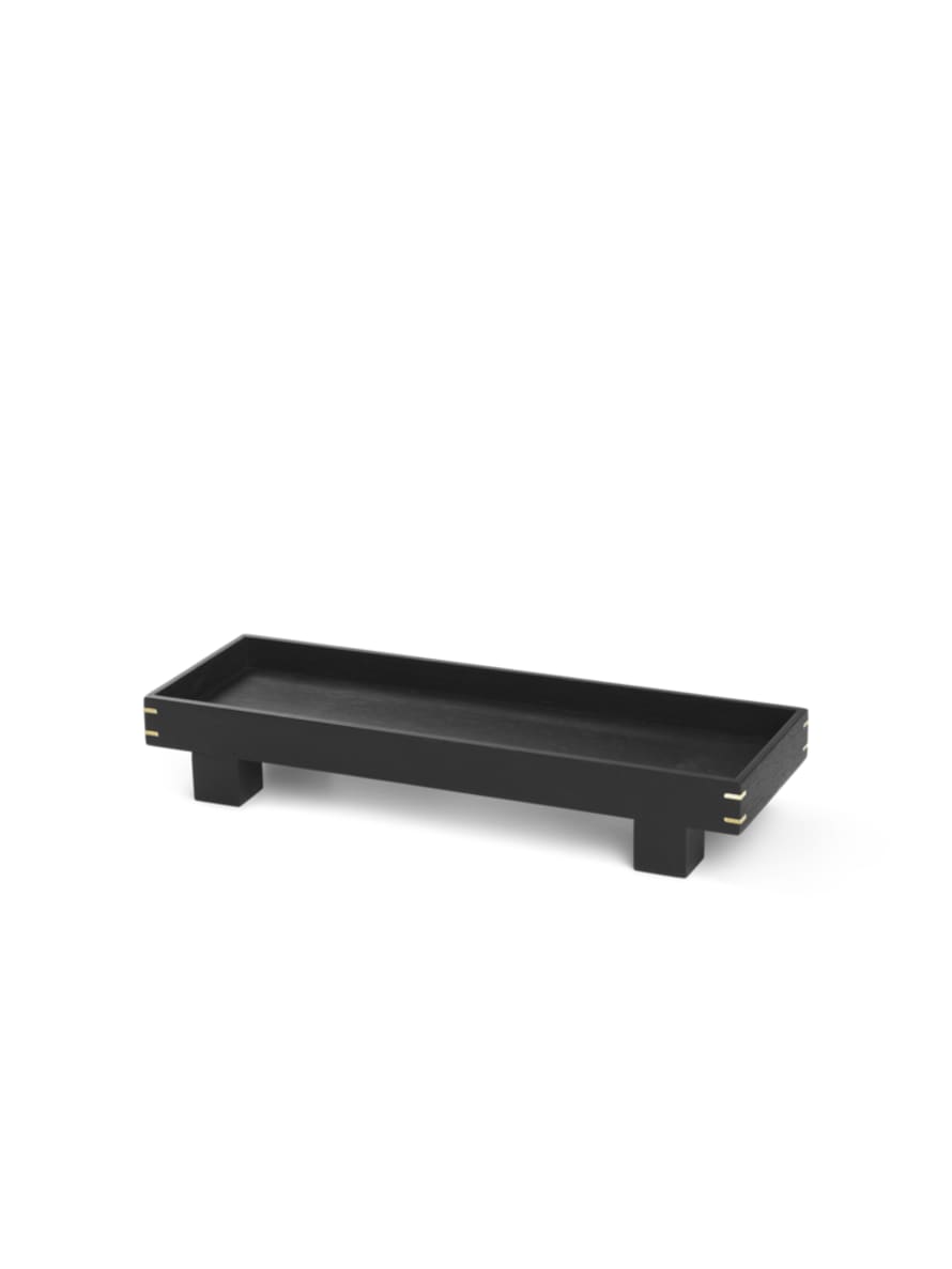 Ferm Living Bon Wooden Tray - X Small Dark Stained Black