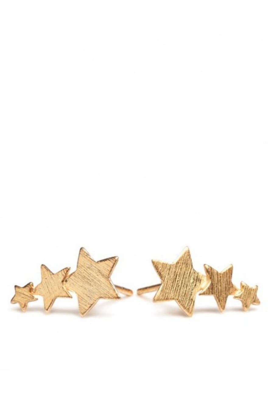 Pernille Corydon Shooting Stars Earrings In Gold